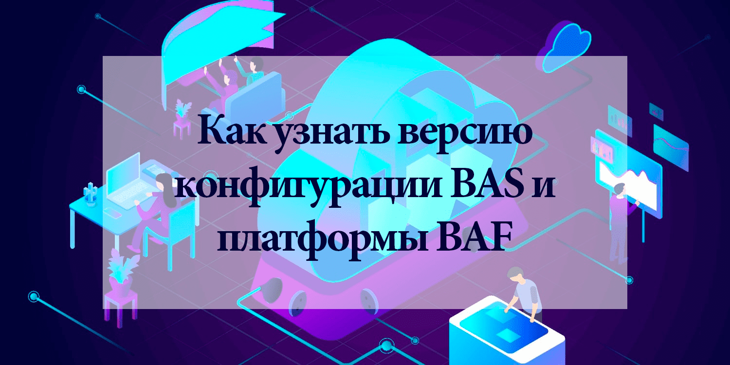 Как узнать версию конфигурации BAS и платформы BAF